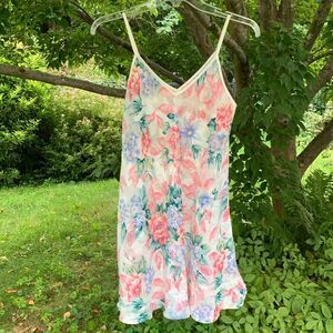 Floral Chemise in Pink and Blue